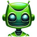  Green 3 Robot Avatar icon